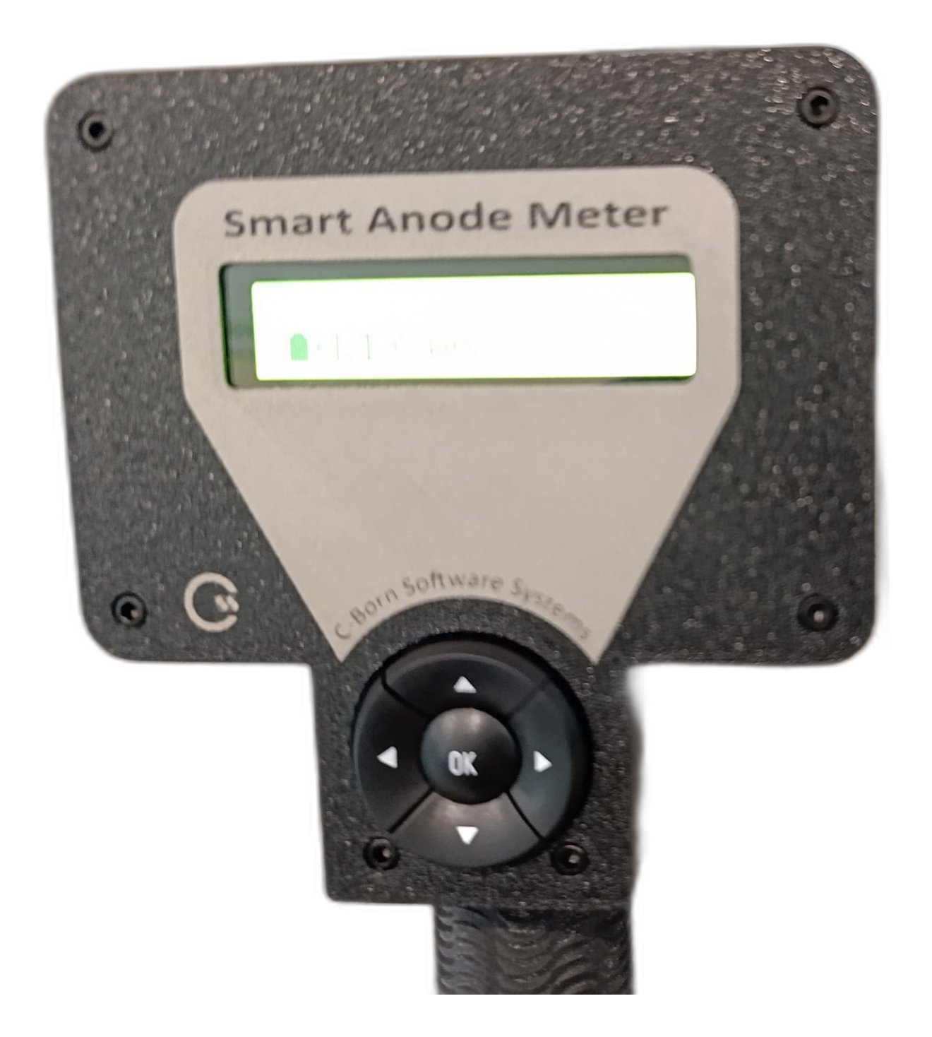 Laser-engraved front panel of the Smart Anode Meter